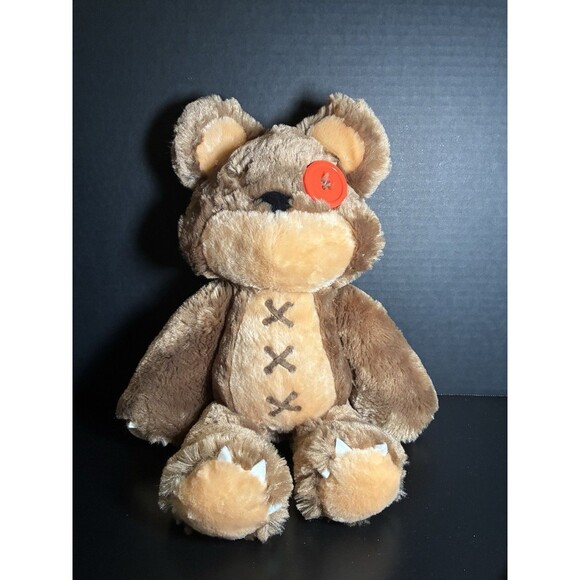 League of Legends Tibbers Plush Teddy Bear 2014 Riot Games Brown Button Eye 15” - Picture 1 of 6
